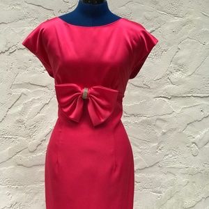 Bright pink cocktail special occasion dress